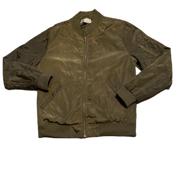 NWOT URBAN ID Army green zip up jacket - Picture 1 of 4